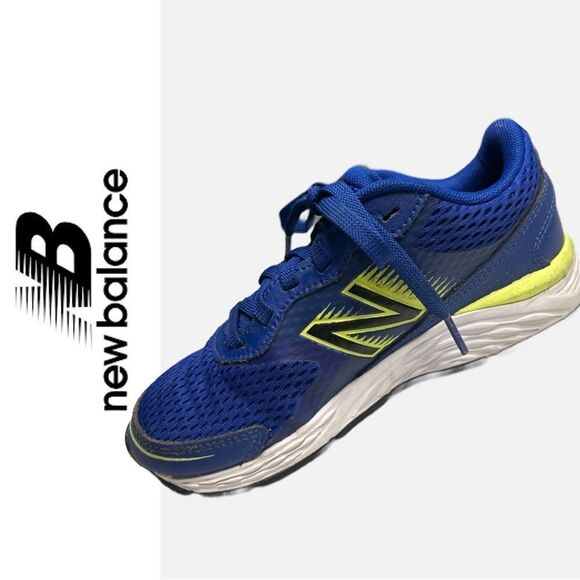 New Balance Youth 680 V6 Marine Blue/Lemon Slush YP680LM6 - Size 2 - Picture 1 of 4